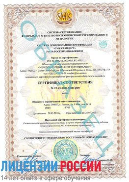 Образец сертификата соответствия Адлер Сертификат OHSAS 18001
